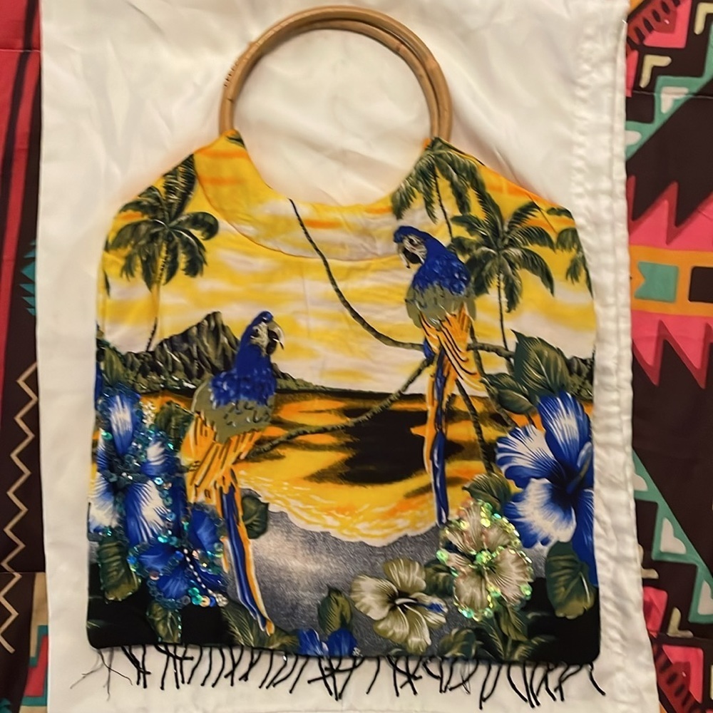 Tropical print purse​​​ - Picture 2 of 3
